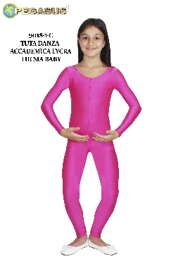 TUTA DANZA ACCADEMICA LYCRA FUCSIA BABY